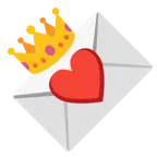 carta de amor + corona