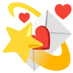 carta de amor + símbolo de mareo