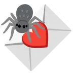 carta de amor + araña