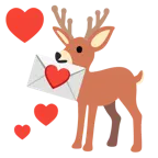 carta de amor + ciervo