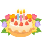 ramo de flores + tarta de cumpleaños