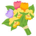 ramo de flores + mono con los ojos tapados