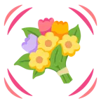 schlagendes Herz + Blumenstrauß