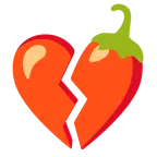 corazón roto + chile picante