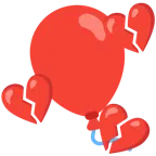 corazón roto + globo