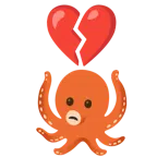 corazón roto + pulpo