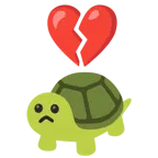 corazón roto + tortuga