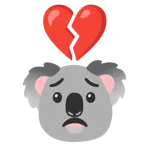 corazón roto + koala