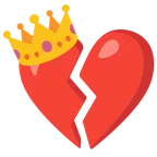 corazón roto + corona