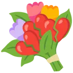 corazón roto + ramo de flores