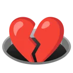 corazón roto + agujero