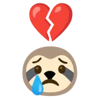 corazón roto + perezoso