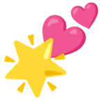 dos corazones + estrella brillante