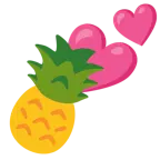 dos corazones + piña