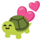 dos corazones + tortuga