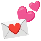 dos corazones + carta de amor