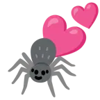 dos corazones + araña