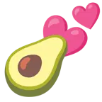 dos corazones + aguacate