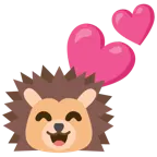 dos corazones + erizo