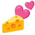 dos corazones + cuña de queso