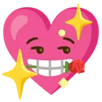 funkelndes Herz + Rose