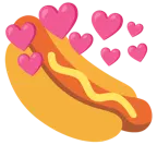 Herz mit Pfeil + Hotdog