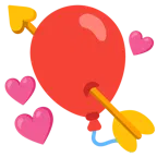 Herz mit Pfeil + Luftballon