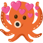 Herz mit Pfeil + Oktopus