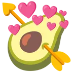 Herz mit Pfeil + Avocado