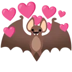 Herz mit Pfeil + Fledermaus