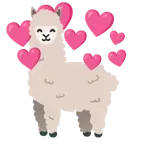 Herz mit Pfeil + Lama