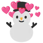 Herz mit Pfeil + Schneemann ohne Schneeflocken