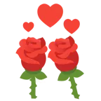 kreisende Herzen + Rose