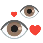 kreisende Herzen + Auge