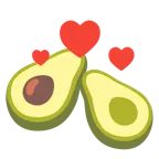 kreisende Herzen + Avocado