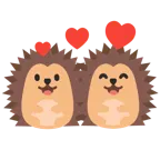 kreisende Herzen + Igel