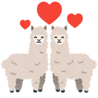 kreisende Herzen + Lama