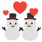 kreisende Herzen + Schneemann ohne Schneeflocken