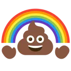 Kothaufen + Regenbogen