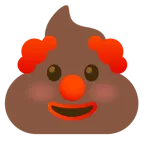 Kothaufen + Clown-Gesicht