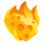 Feuer + Käsestück
