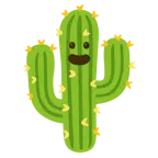 visage rieur + cactus