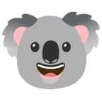 visage rieur + koala