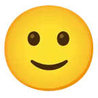 faccina con un gran sorriso + faccina leggermente imbronciata