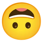 faccina con un gran sorriso + faccina sottosopra