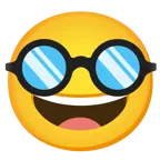 faccina con un gran sorriso + faccina travestita