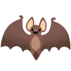 visage rieur + chauve-souris