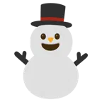 visage rieur + bonhomme de neige sans neige