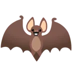 beaming face with smiling eyes + bat