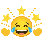 وجه بدموع فرح + نجم ساطع